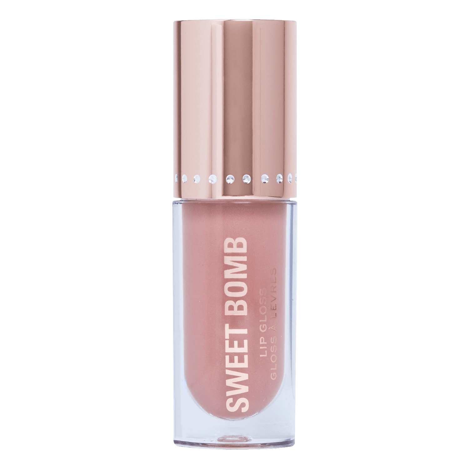 REVOLUTION Sweet Bomb Lip Gloss Strawberry Swirl Pink lesk na pery 4.5 ml