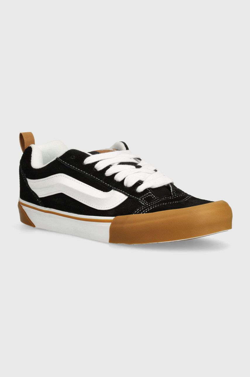 Semišové tenisky Vans Knu Skool čierna farba, VN0009QCCJI1