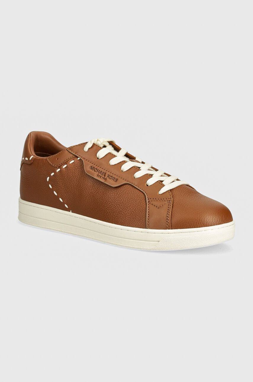 Kožené tenisky Michael Kors Keating hnedá farba, 42T4KEFS1L 230