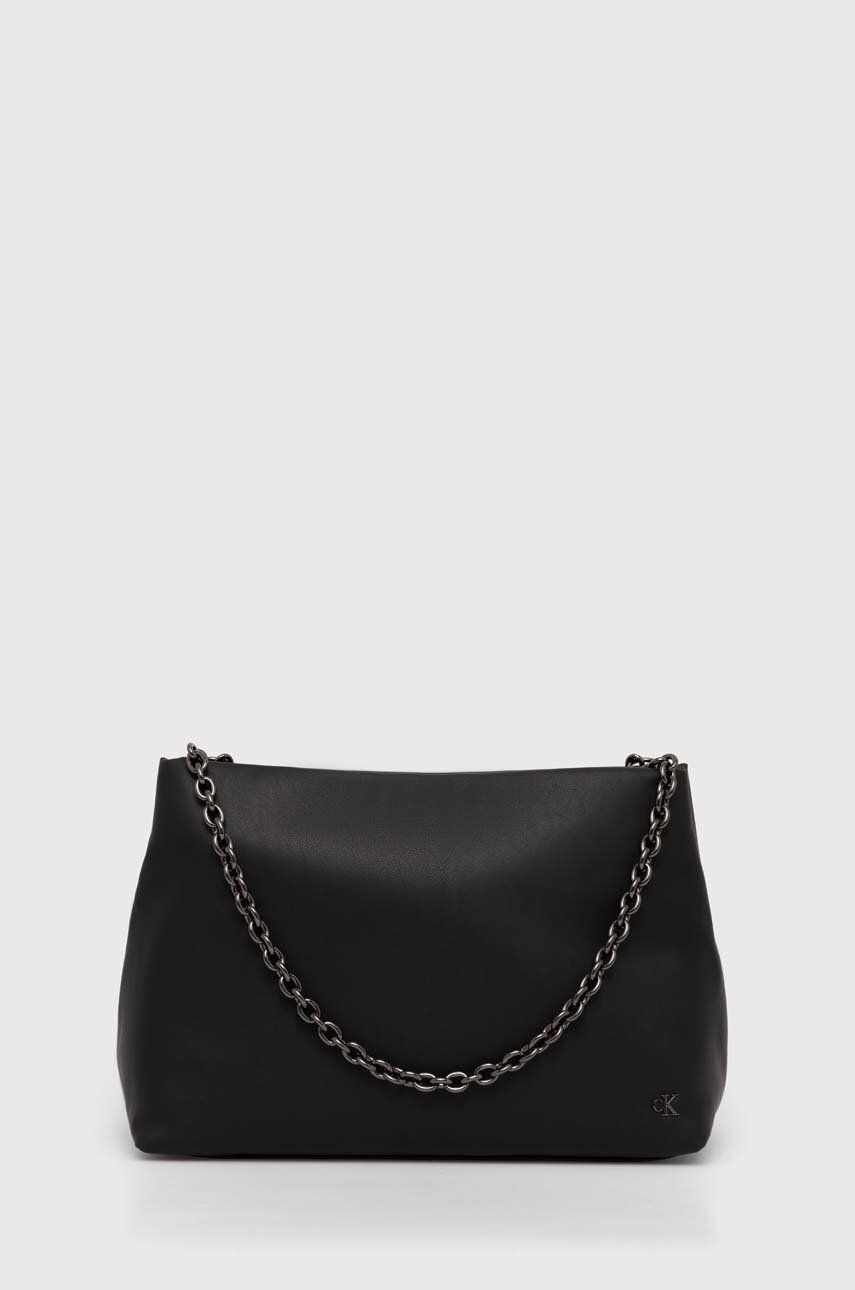 Kabelka Calvin Klein Jeans čierna farba, K60K612227