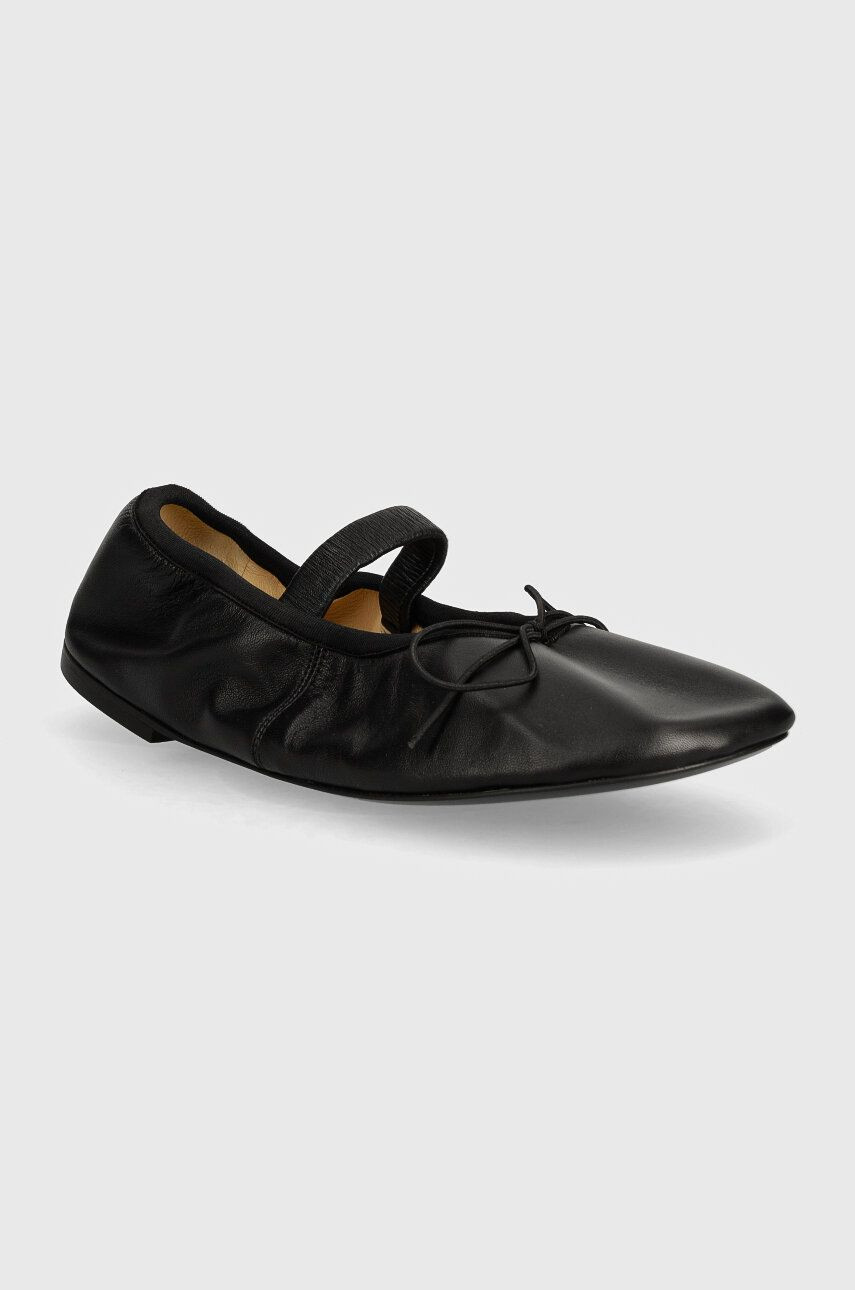 Kožené balerínky Proenza Schouler Glove Mary Jane čierna farba, PS41260A
