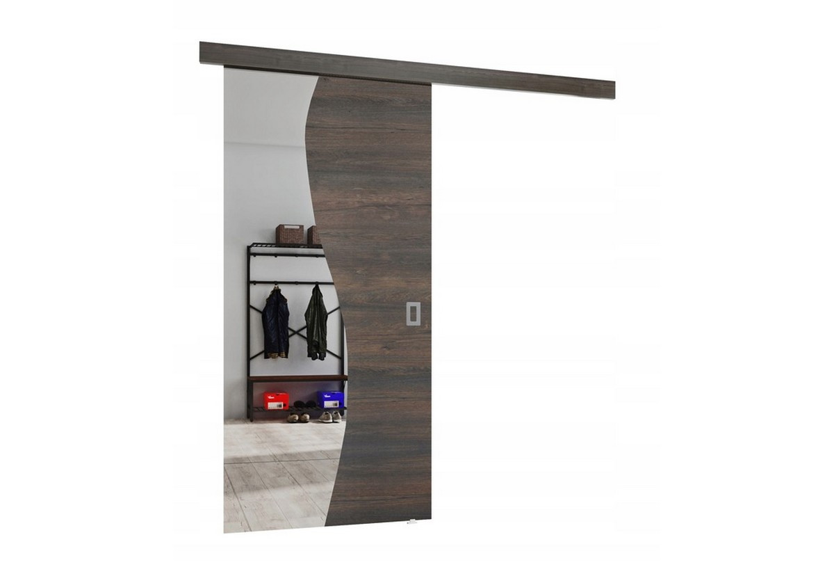 Expedo Posuvné dvere TAPIO + Tichý dojazd, 86x205x1,6, tmavý jaseň