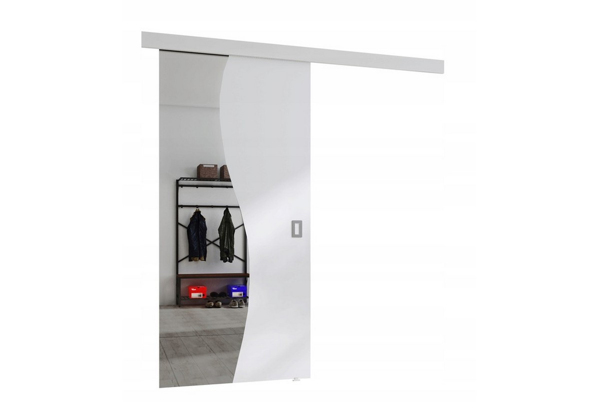 Expedo Posuvné dvere TAPIO + Tichý dojazd, 96x205x1,6, biela