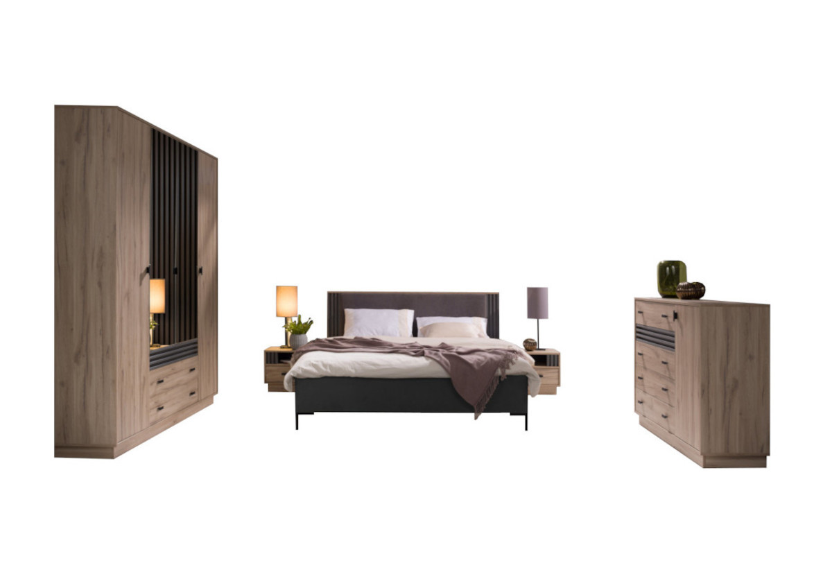 Expedo Spálňová zostava LOMO 2, dub estana/antracit