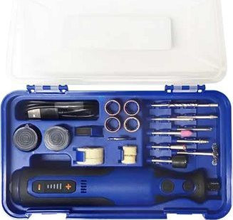 TUSON Priama brúska Li-Ion 7,2 V/900 mAh – 32 dielov