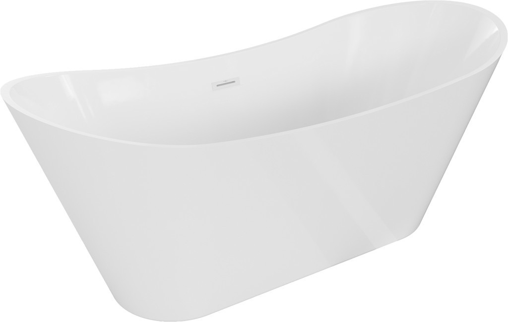 MEXEN/S - Celia vaňa voľne stojaca 170 x 75 cm, biela, sifón a prepad biela 52331707500-20