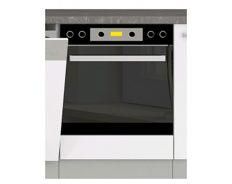 Kuchynská skrinka pre vstavanú rúru Bianka 60DG, 60 cm, biely lesk%