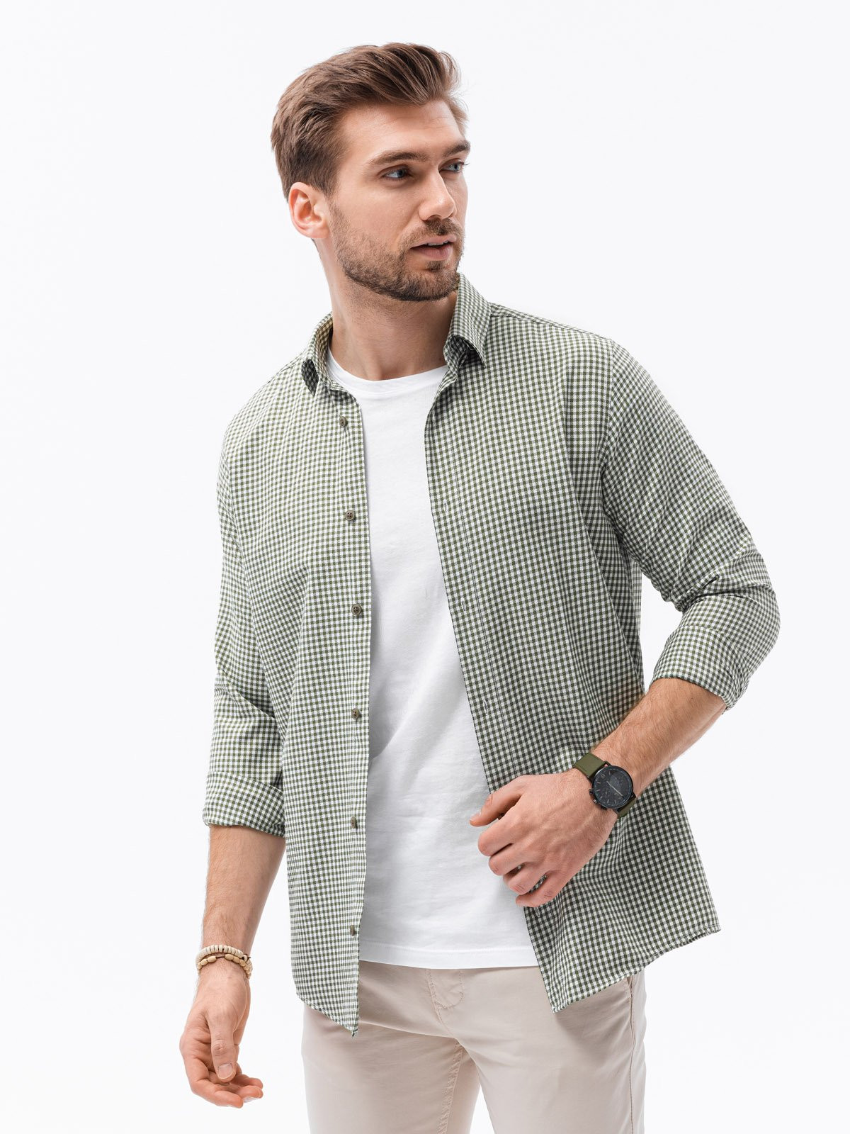 Ombre Clothing Men's shirt with long sleeves