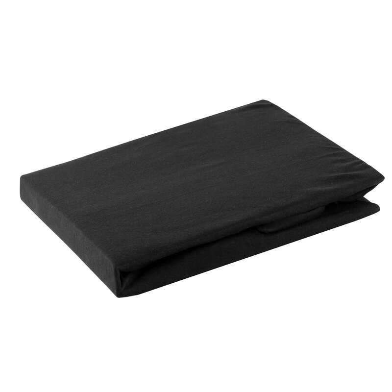 ArtFir PLACHTA S ELASTICKÝM DŽERSEJOM D91 120 x 200 x 25 cm ČIERNE