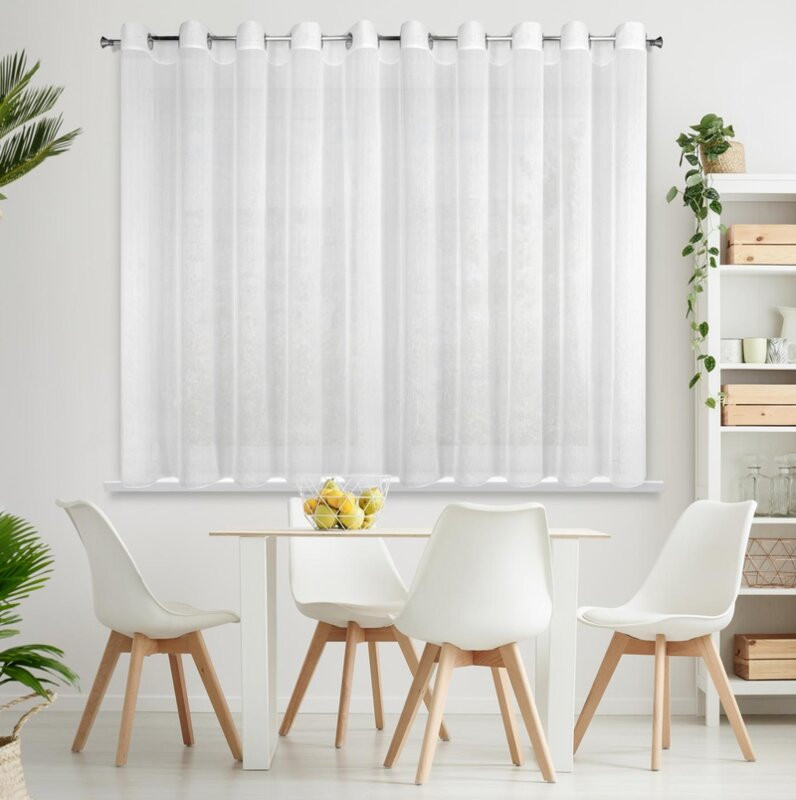 ArtFir HOTOVÁ ZÁCLONA REBECCA 300 x 150 cm BIELA