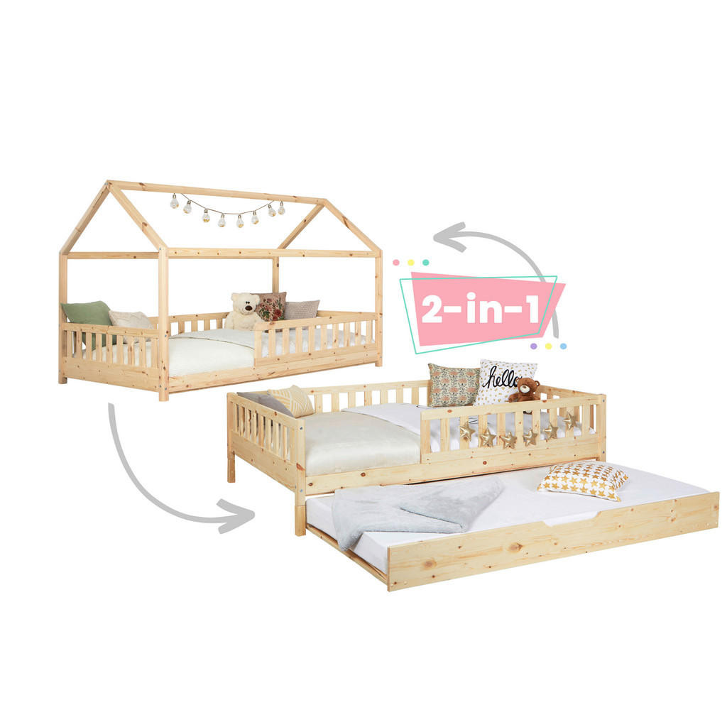 MID.YOU VÝSUVNÁ POSTEĽ, 100/200 cm, prírodná farba