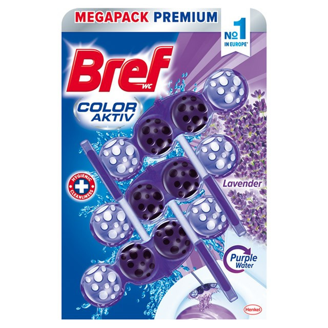 Bref Purple Aktiv Levander WC Blok 3x50g