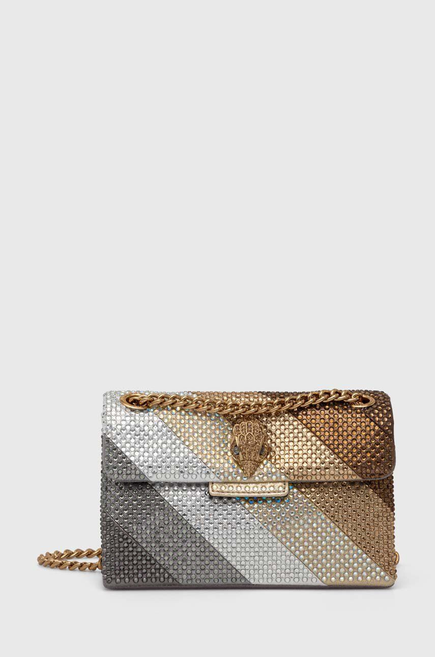 Kabelka Kurt Geiger London FABRIC MINI KENSINGTON L zlatá farba, 2051265609