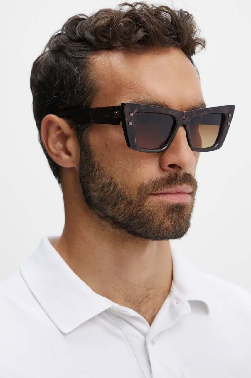 Slnečné okuliare Balmain B - EYE hnedá farba, BPS.156D