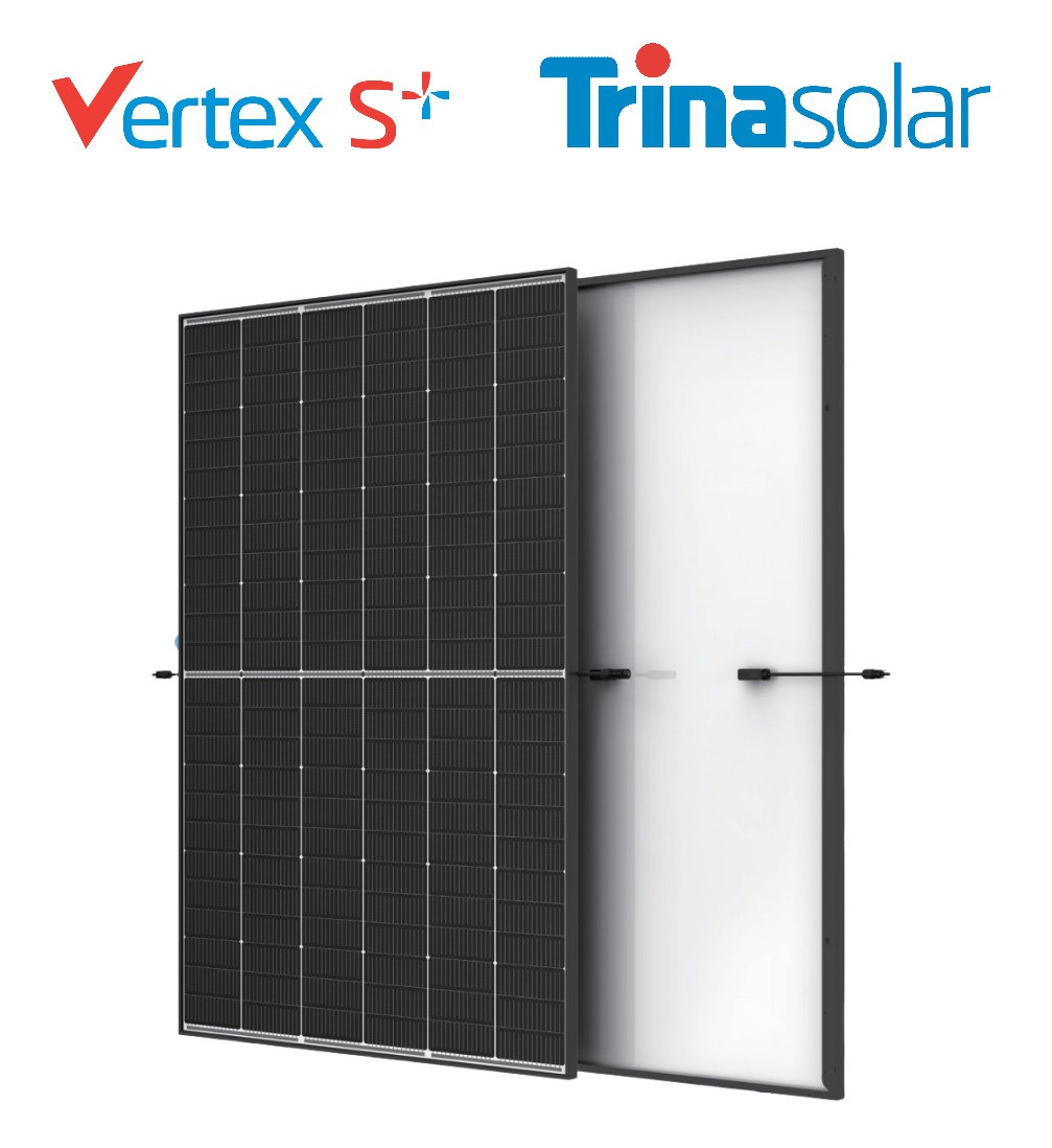 Trina Solar 450 Wp Black Frame Vertex S+ Dual Glass N-Type 22,5% TSM-450NEG9R.28 Množstvo: 36ks paleta