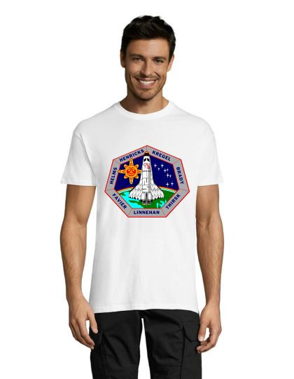 NASA badge pánske tričko biele 2XL