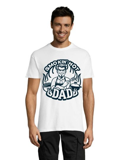 Smokin Hot Dad pánske tričko biele 2XL