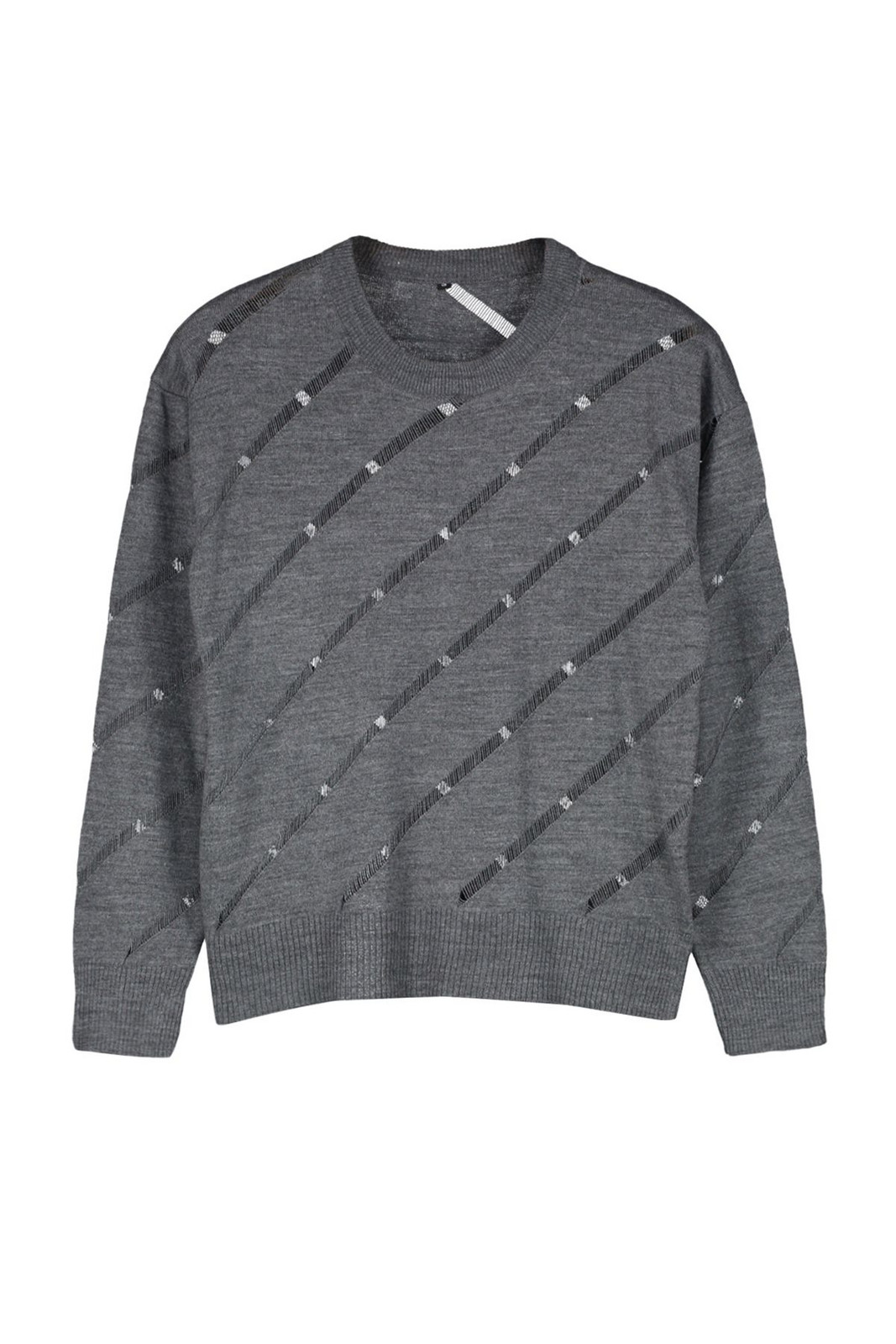 Trendyol Anthracite Openwork/Hole Knitwear Sweater
