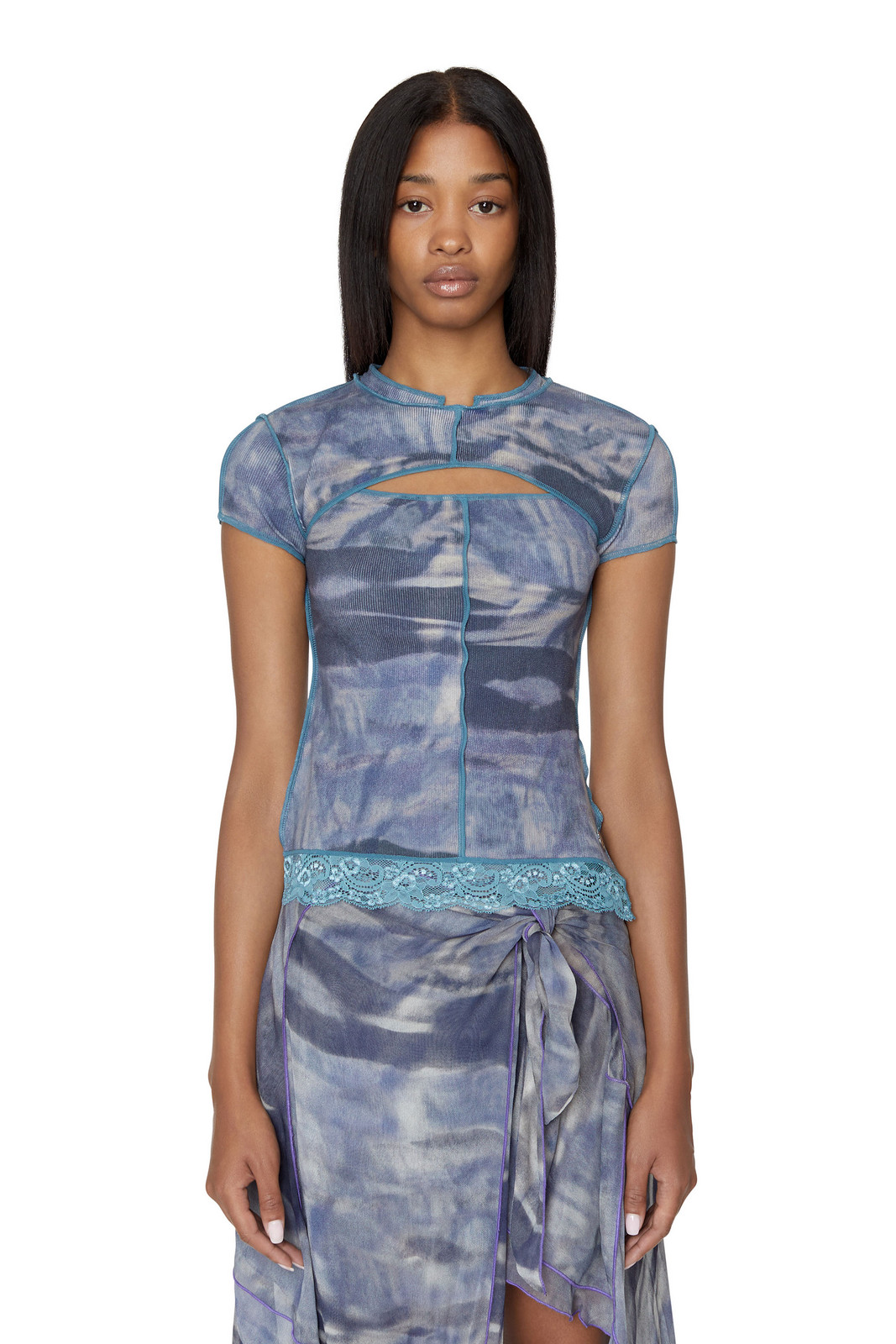 Diesel Tričko - T-TINE TANK TOP modré