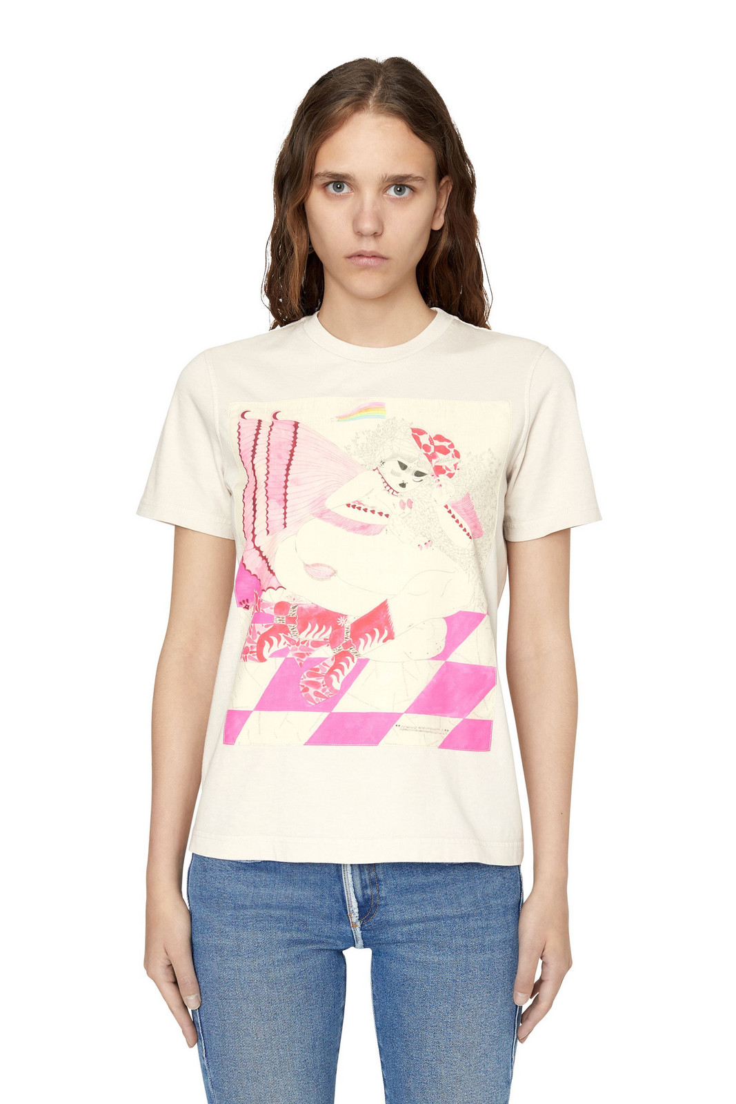 Diesel Tričko - PR-T-REGM T-SHIRT béžová