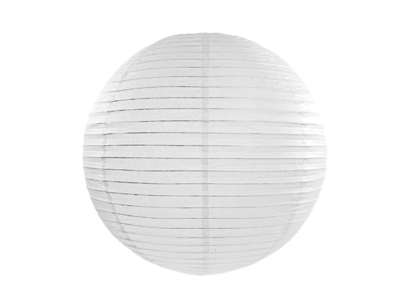 PartyDeco Lampión - Biely 35 cm