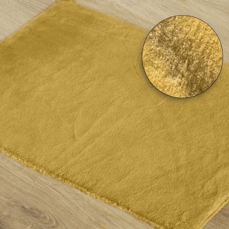 ArtFir EMILIO kúpeľňový koberček 50 x 70 cm HORČICOVÁ