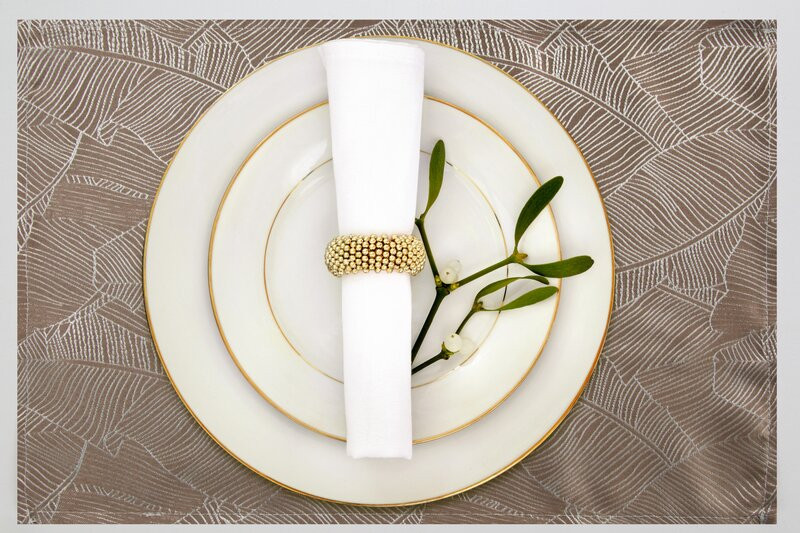 ArtFir Obrus ISLA 30 x 40 cm TMAVOBÉŽOVÝ