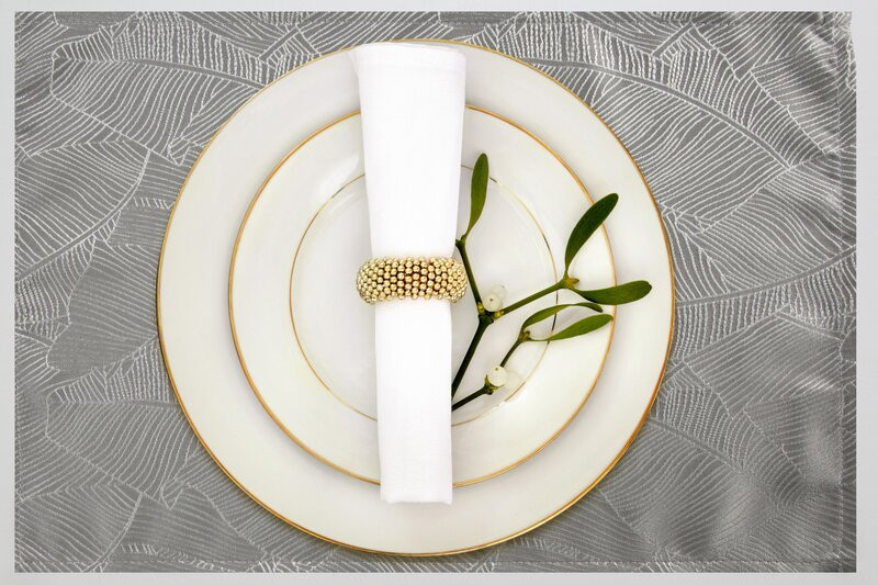 ArtFir Obrus ISLA 30 x 40 cm STRIEBORNÝ