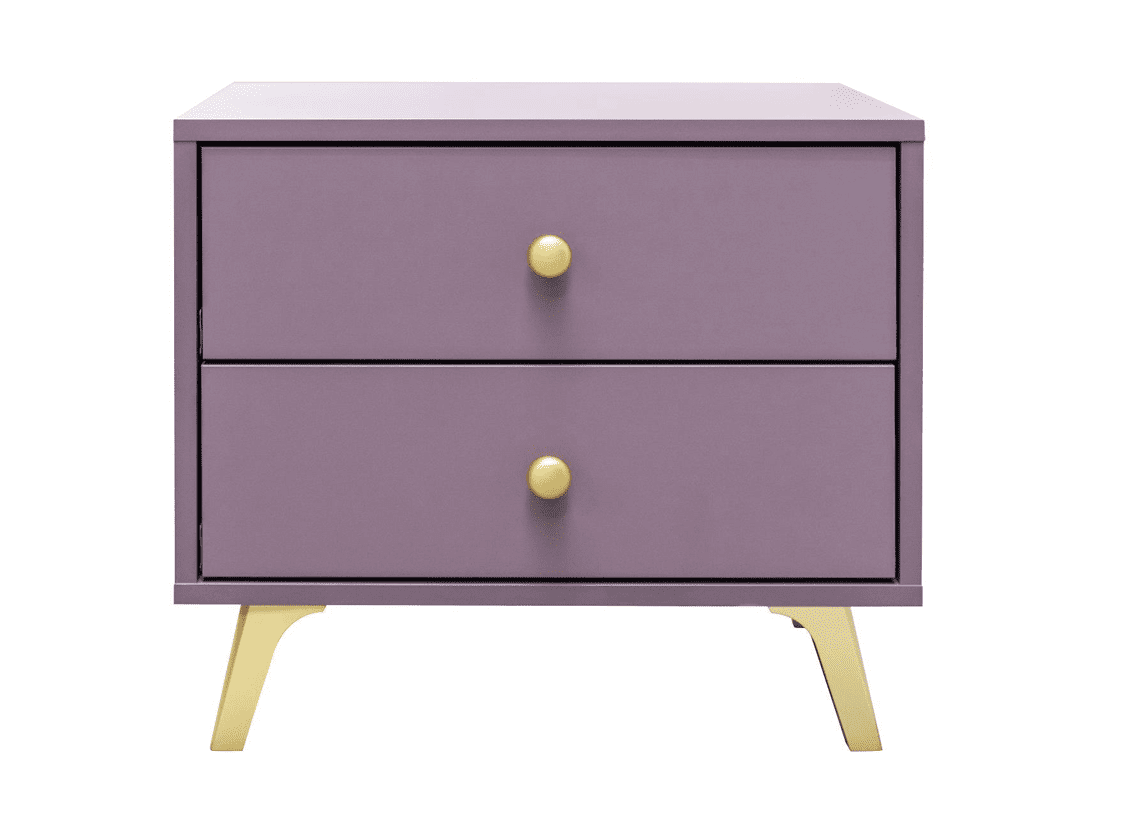 ArtStol Nočný stolík SIENA | fialová