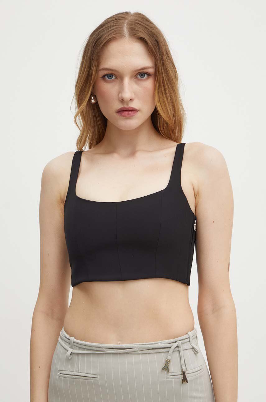 Top Patrizia Pepe dámsky, čierna farba, 8C0726 A454