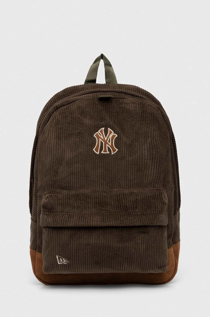 Ruksak New Era CORD NEW YORK YANKEES zelená farba, veľký, s nášivkou, 60503794