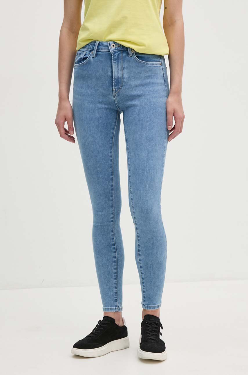 Rifle Pepe Jeans SUPER SKINNY JEANS HW dámske, PL204738PF9