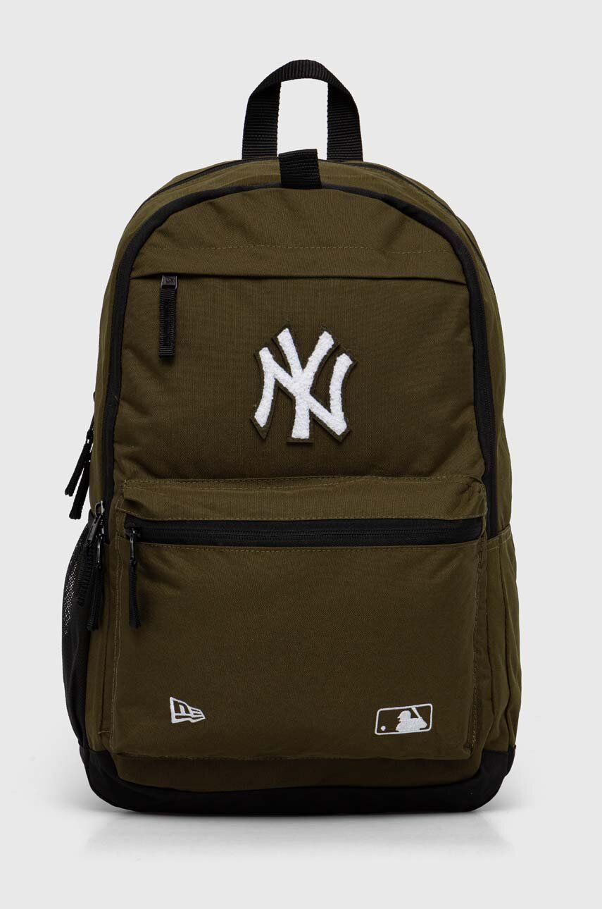 Ruksak New Era MLB NEW YORK YANKEES zelená farba, veľký, s nášivkou, 60503780