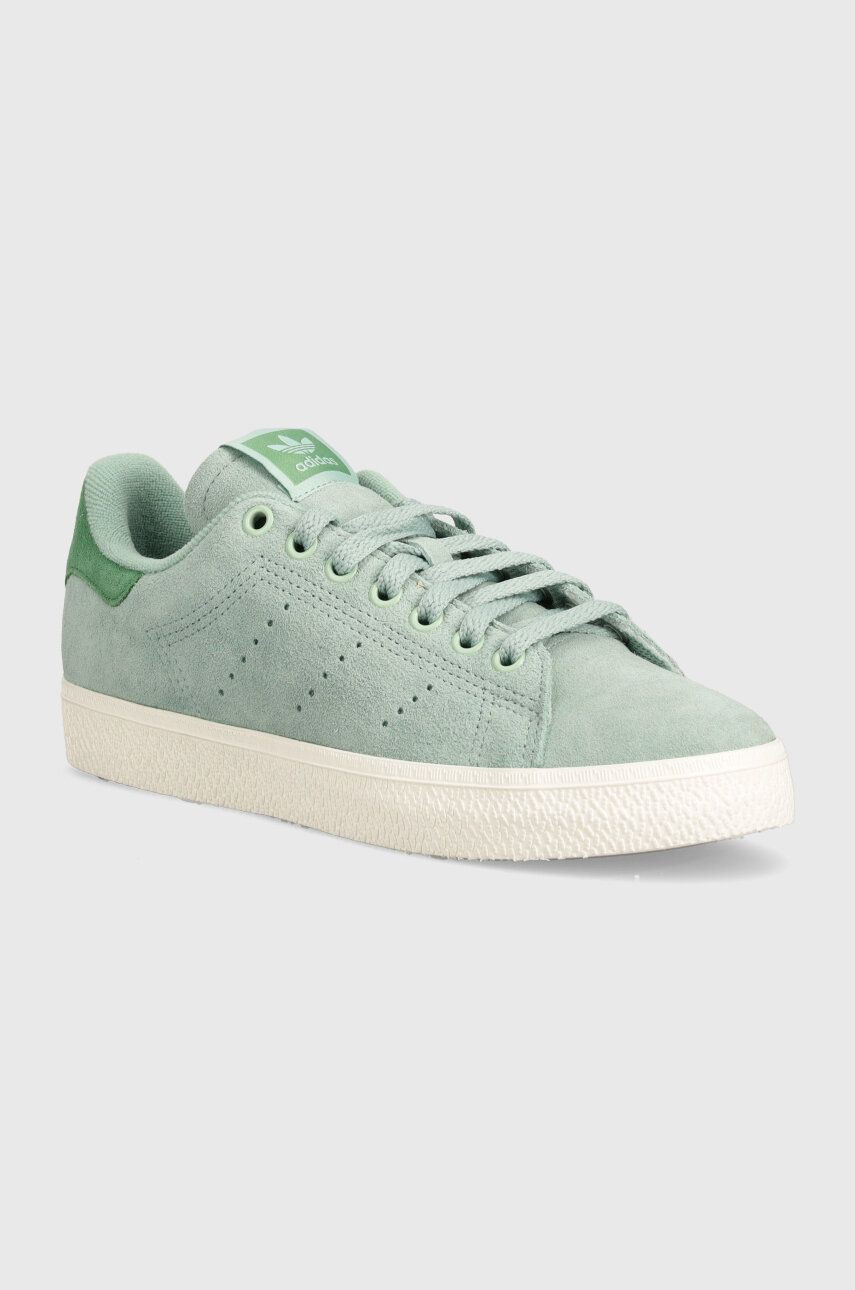 Semišové tenisky adidas Originals Stan Smith CS zelená farba, IF6944