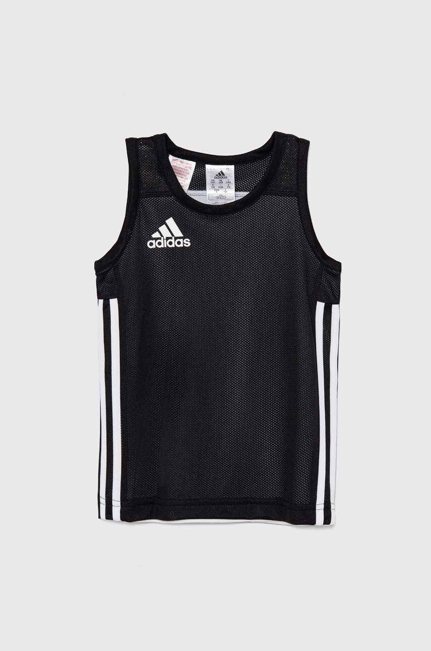 Detský top adidas Originals 3G SPEE REVRS čierna farba, s nášivkou, DX6387