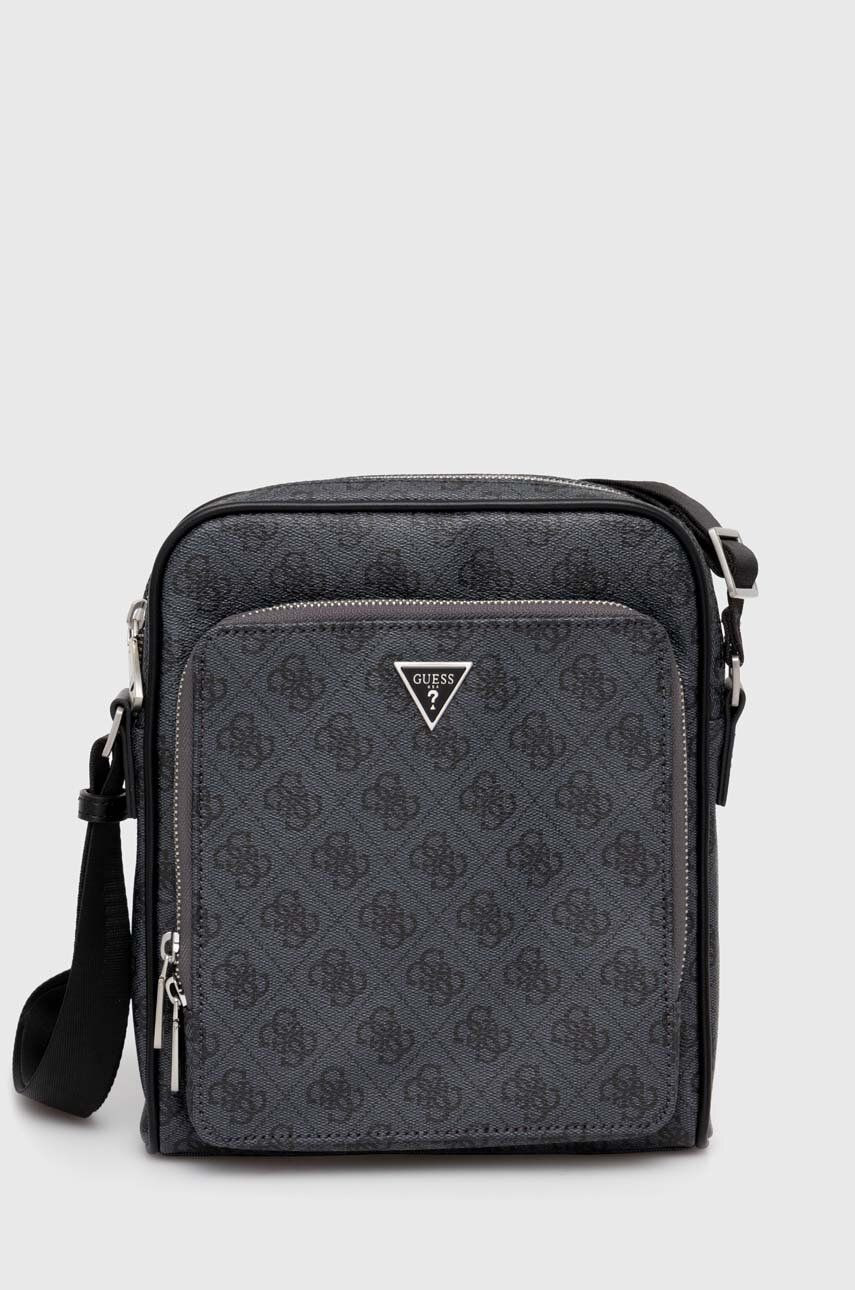 Malá taška Guess MILANO čierna farba, HMMILO P4260