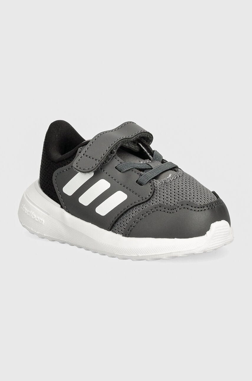 Detské tenisky adidas Tensaur Run 3.0 EL šedá farba, IE6013
