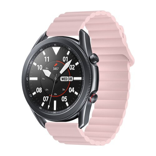 mobilNET uni silikónový remienok na hodinky, 22 mm, ružový