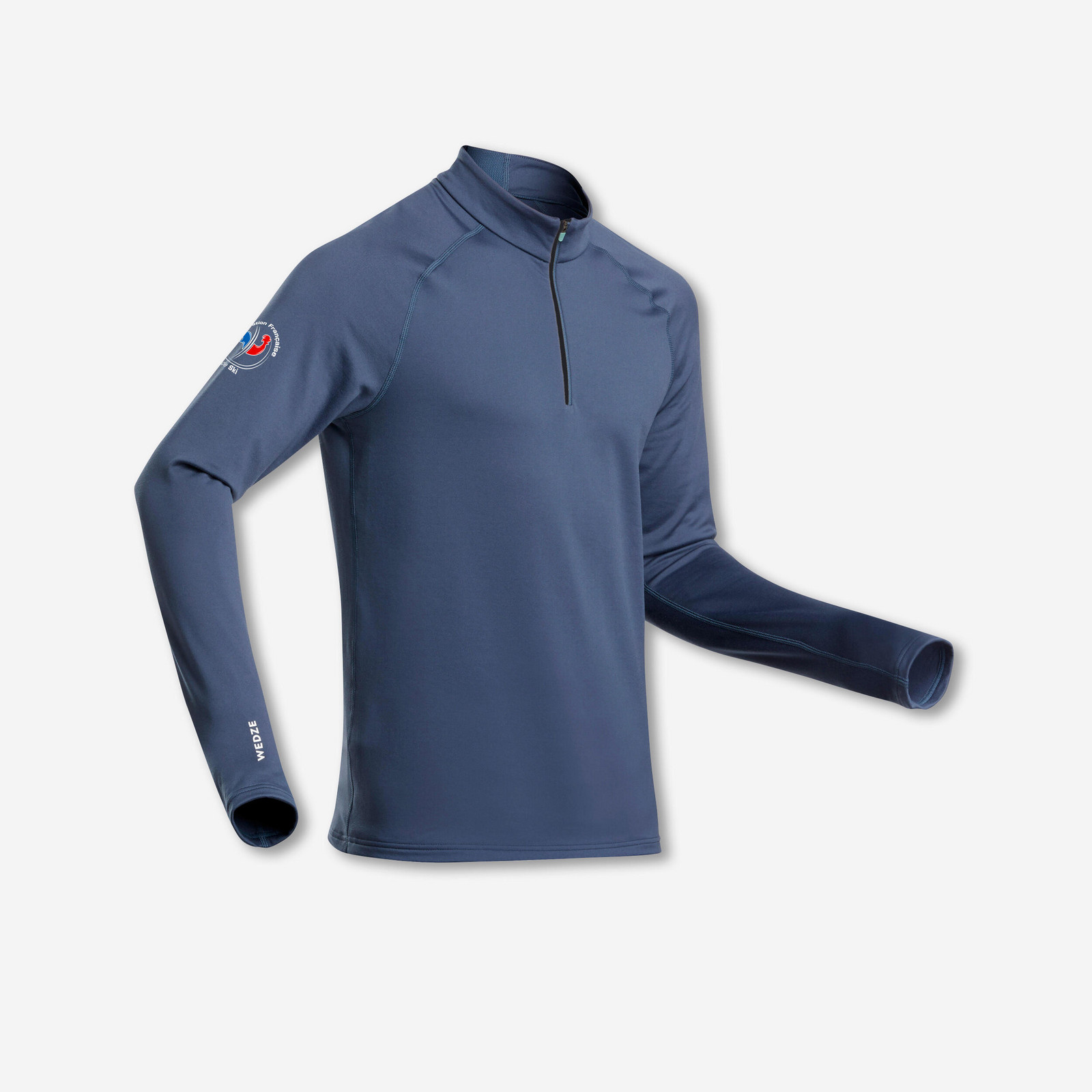 Pánske lyžiarske spodné tričko BL 500 FFS 1/2 zips červené