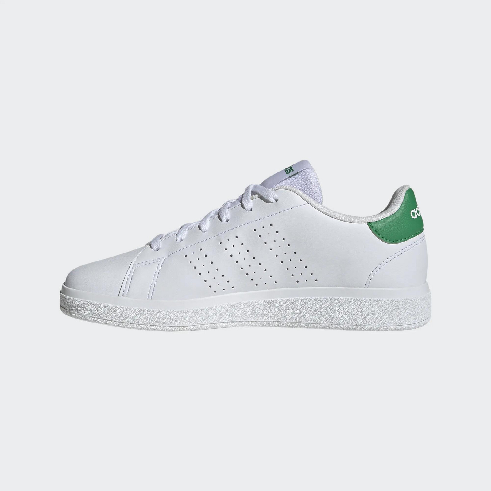 Detské tenisky Adidas ADVANTAGE bielo-zelené