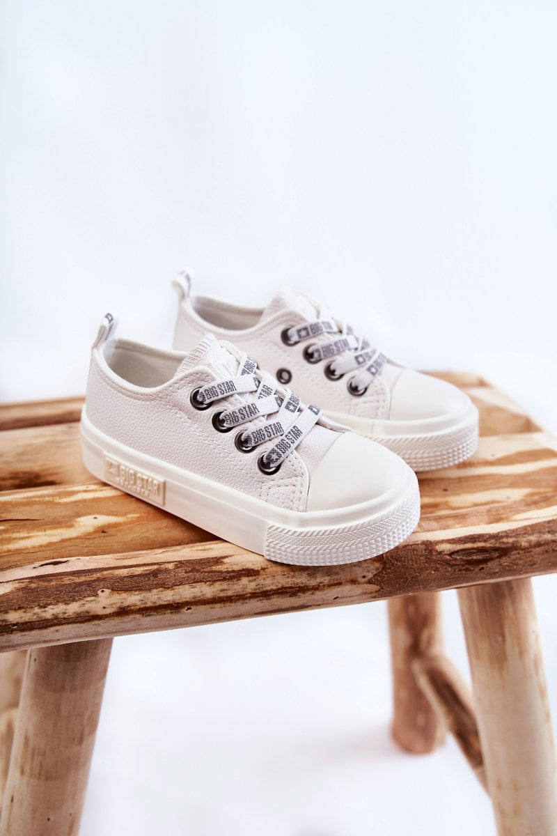 Kids Leather Sneakers BIG STAR KK374060 White