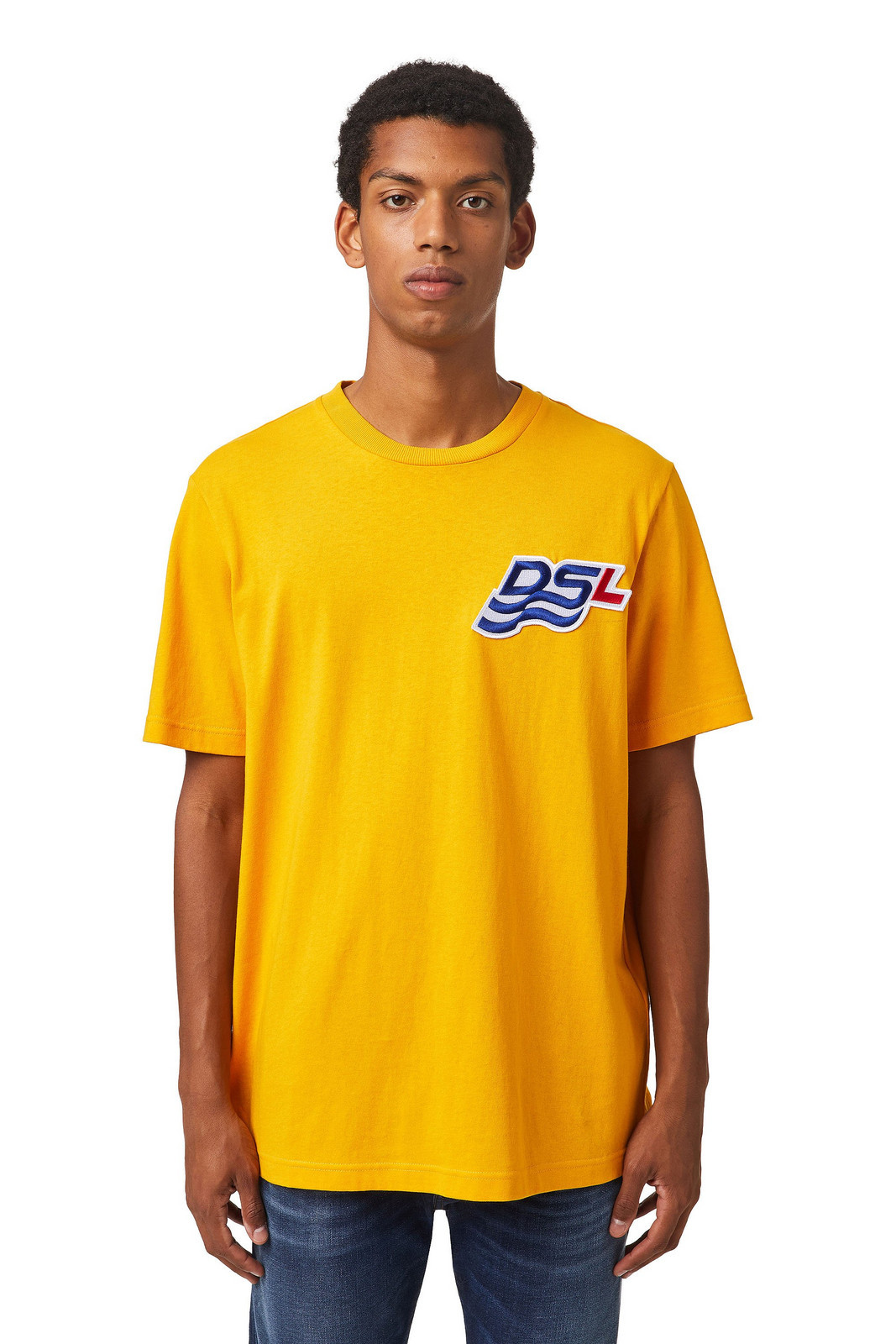 Diesel Tričko - TJUSTB83 TSHIRT žlté
