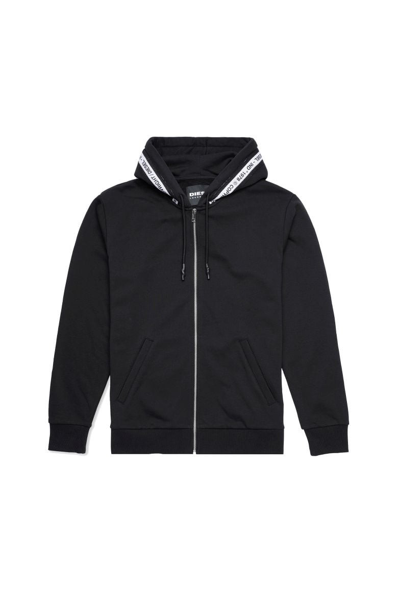 Diesel Mikina - UMLT-BRANDON-Z  SWEAT-SHIRT čierna