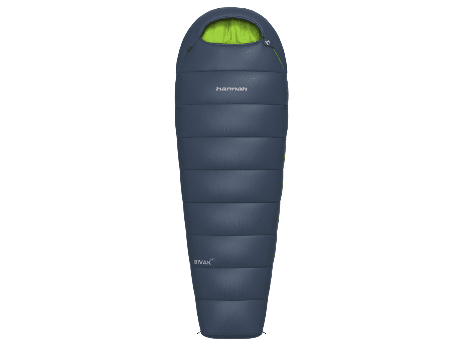 Lightweight sleeping bag Hannah BIVAK 240 midnight navy/lime green II