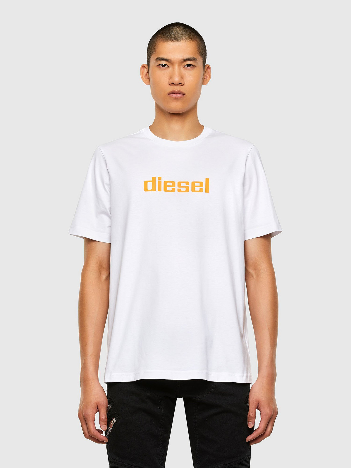 Diesel Tričko - T JUSTN45 TSHIRT biele