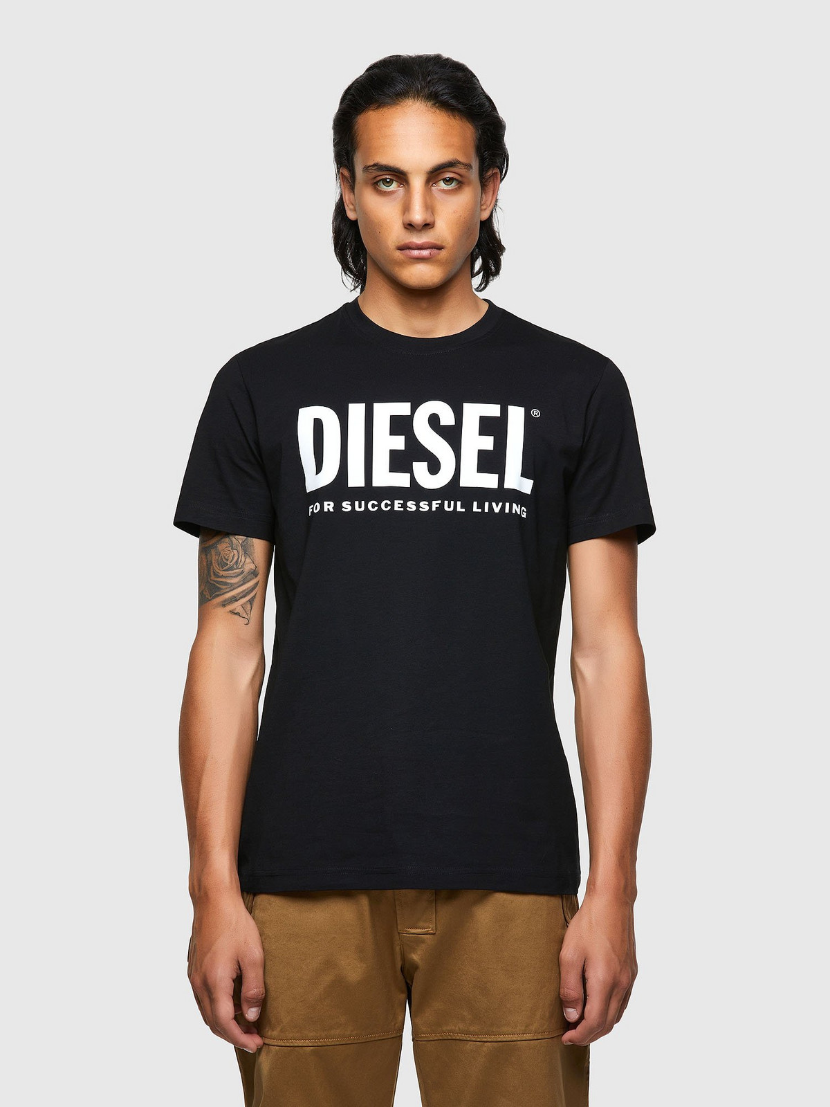 Diesel Tričko - TDIEGOSECOLOGO TSHIRT čierne