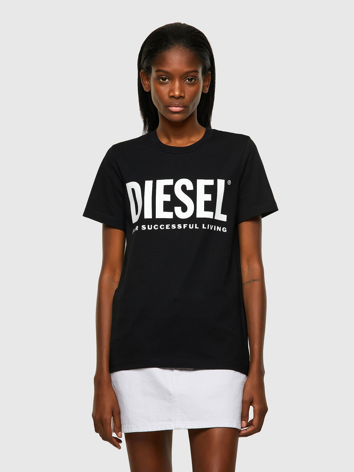 Diesel Tričko - TSILYECOLOGO TSHIRT čierne