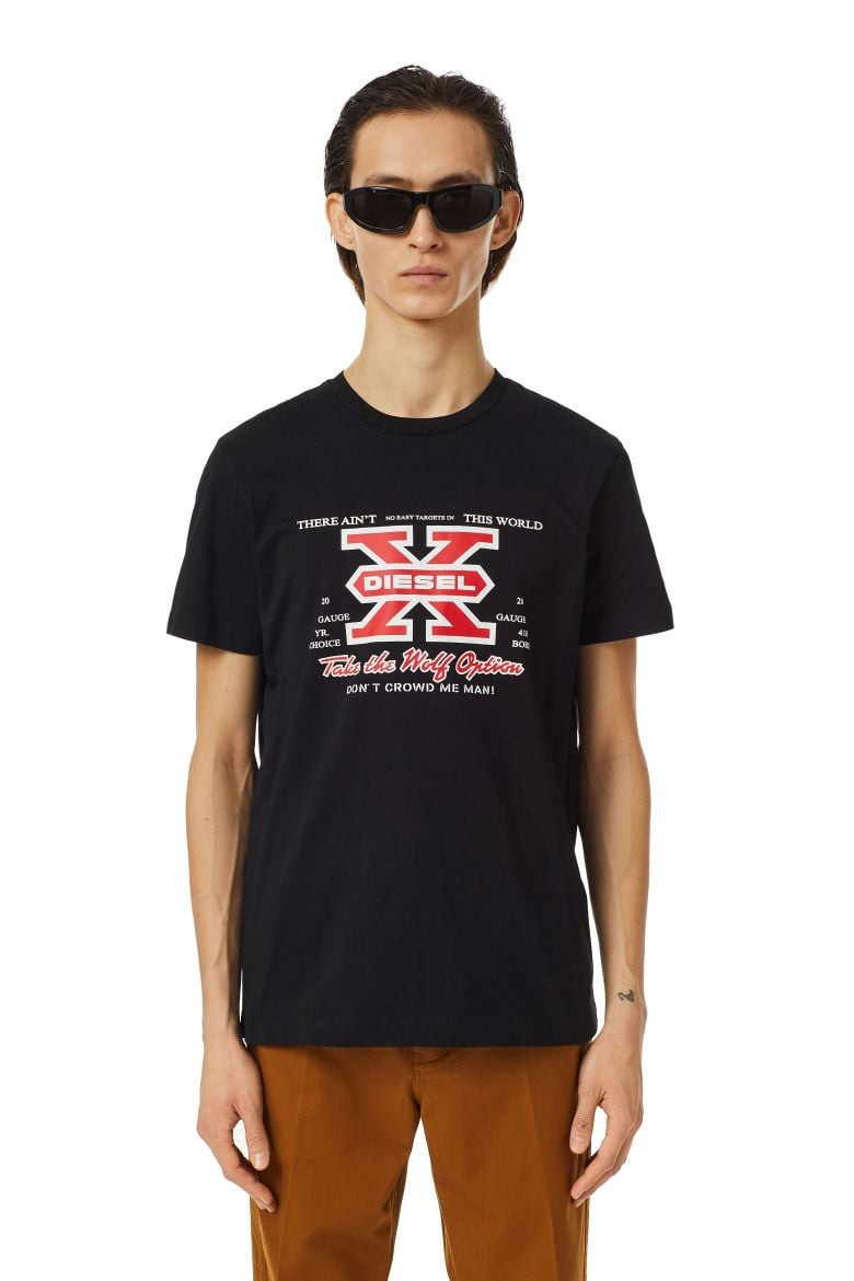 Diesel Tričko - T-DIEGOR-K48 T-SHIRT čierne