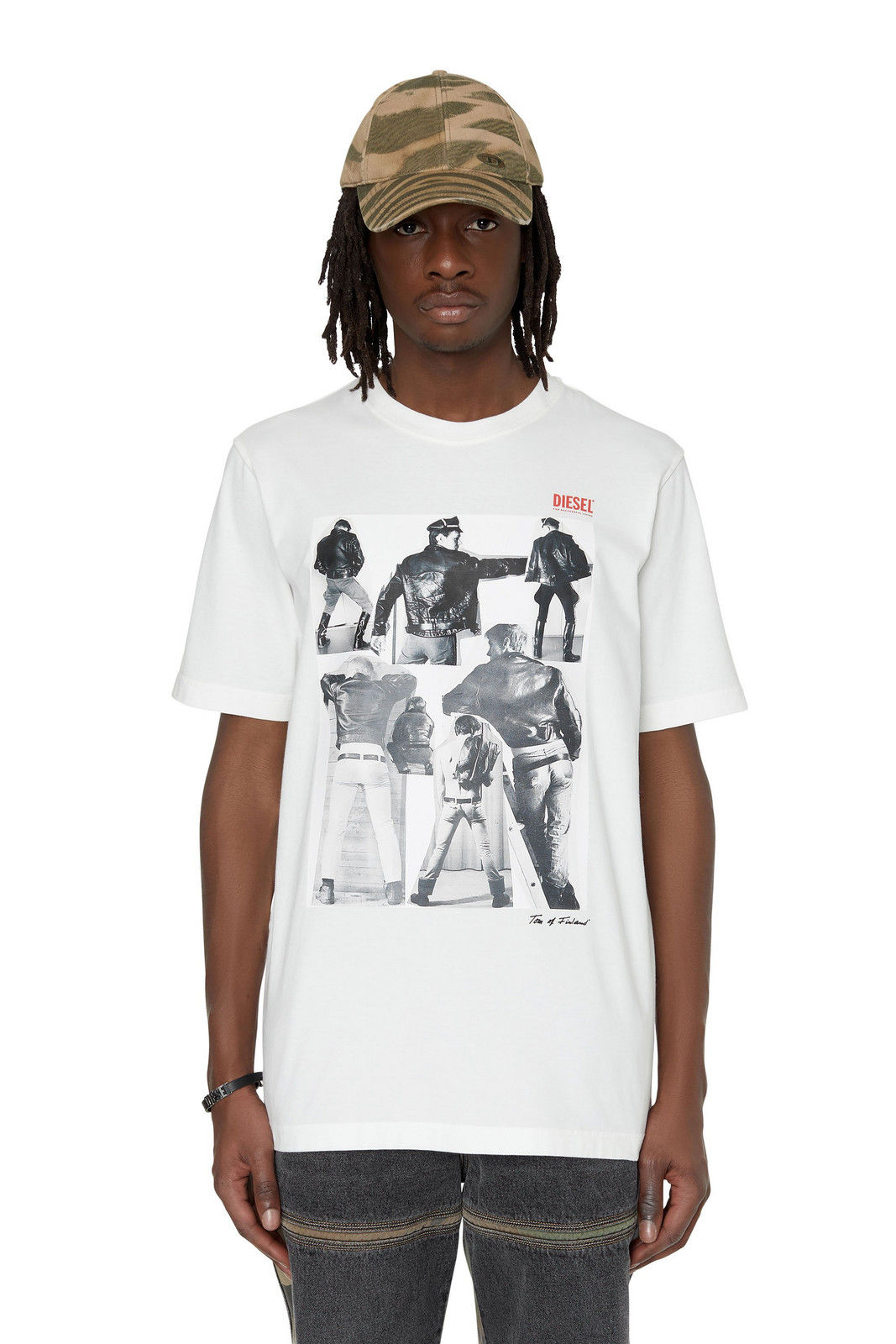 Diesel Tričko - PR-T-JUST-P1 T-SHIRT biele
