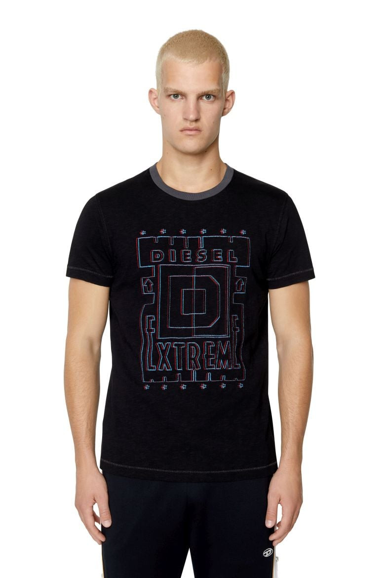 Diesel Tričko - T-DIEGOR-E4 T-SHIRT čierne